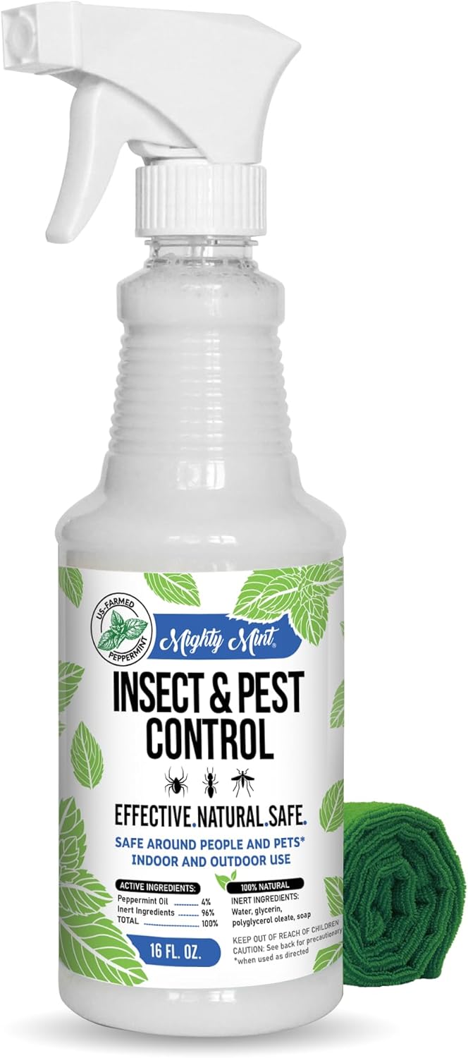 Mighty Mint Peppermint Insect Repellent Spray bottle
