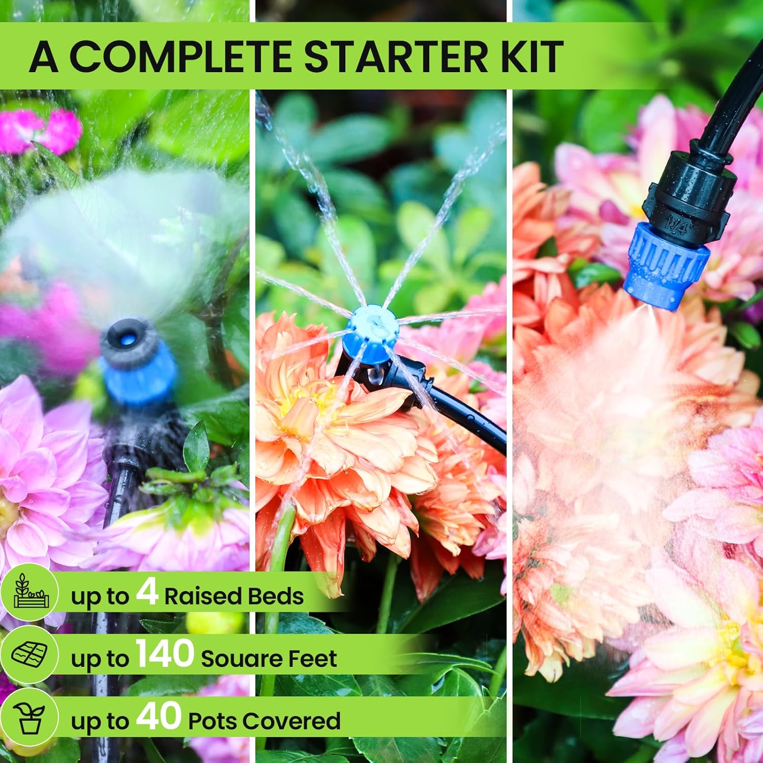 Drip irrigation system with Bonviee kit