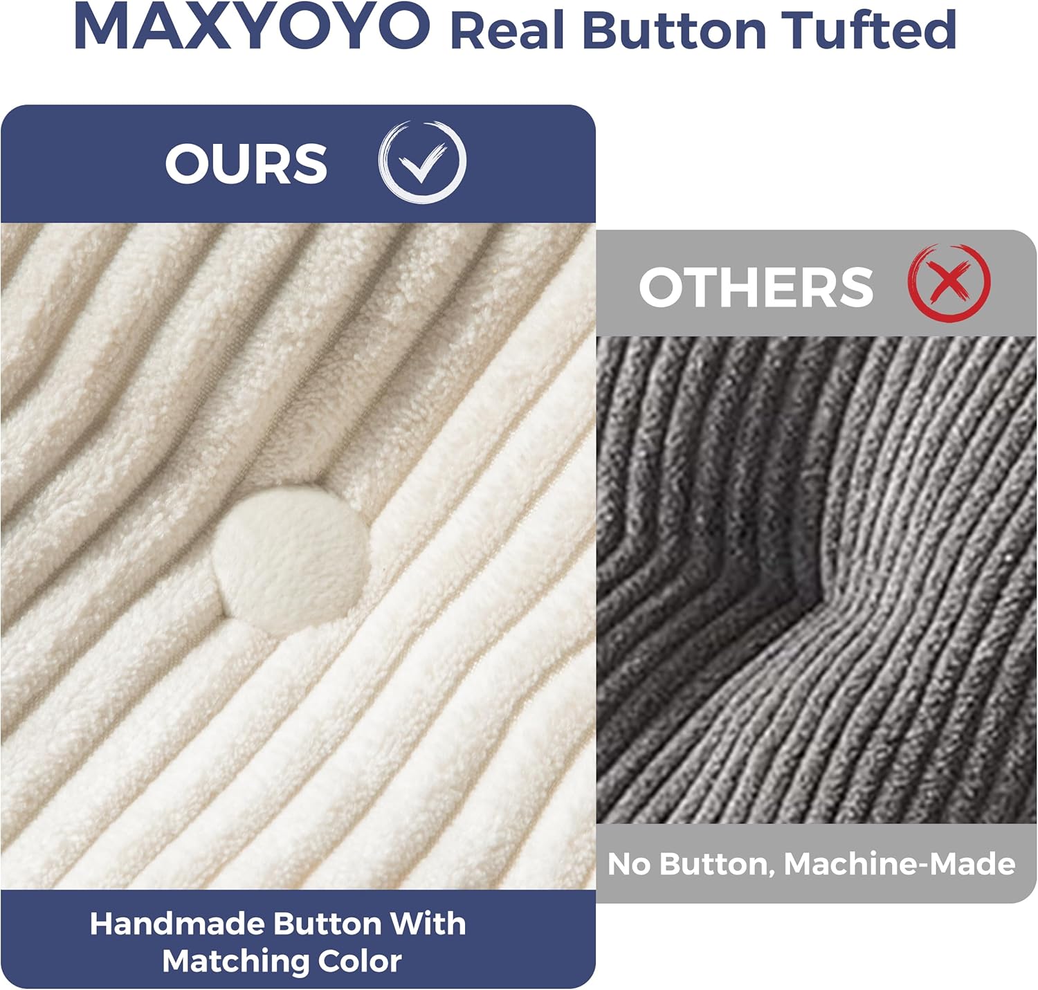 Machine washable cover of MAXYOYO sleeper chair showing easy maintenance and cleaning