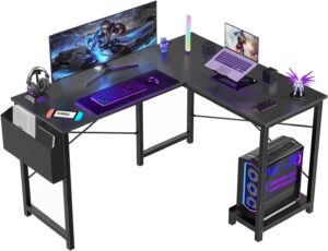 L shaped computer desk